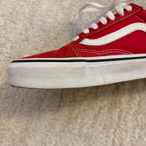 VANS Red and White Sneakers - Picture 7 of 11